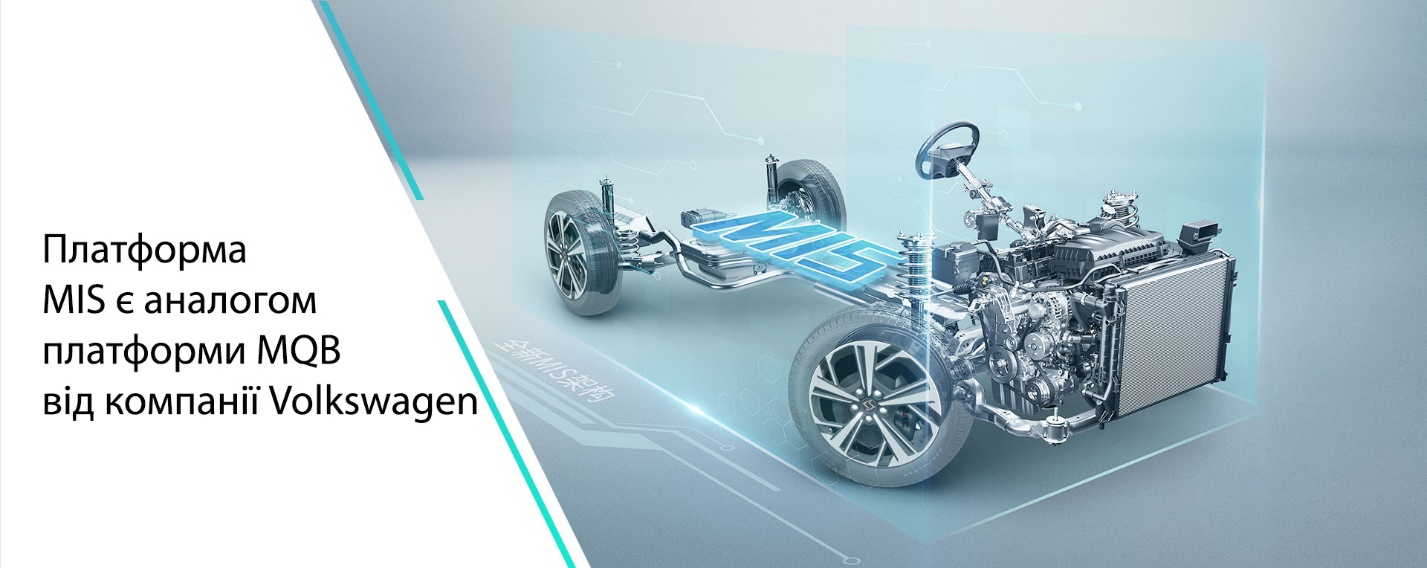 JAC JS6 на основі платформи MIS